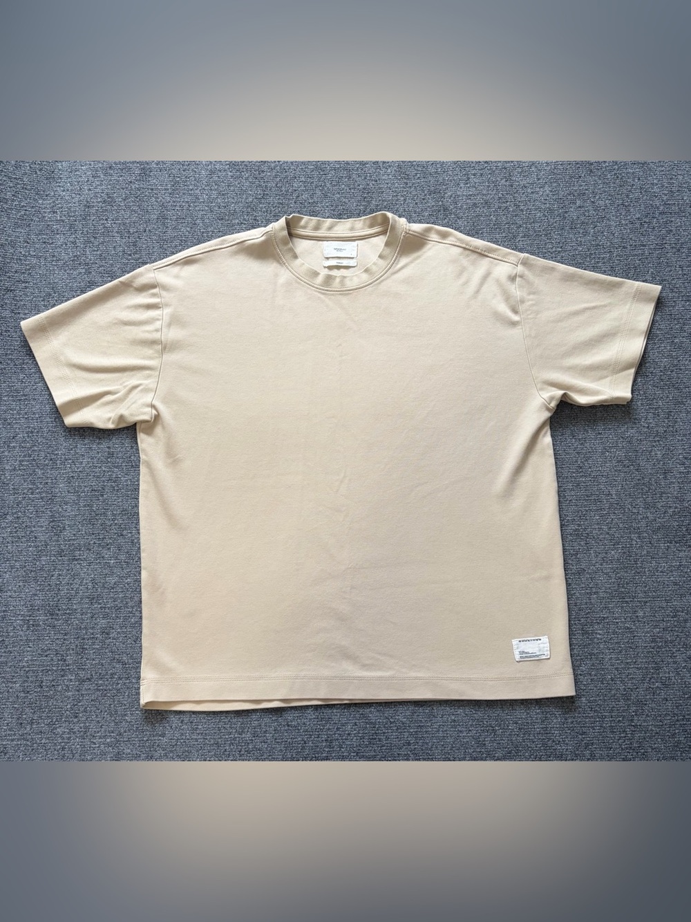 Public Supply Reserve Supply Men’s Large Beige Oversized T-Shirt Cotton Stretch